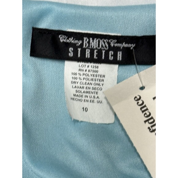 NWT  B. MOSS  STRETCH Brown Sleeveless DRESS Size 10 Made In‎ USA 100% Polyester - Picture 5 of 10